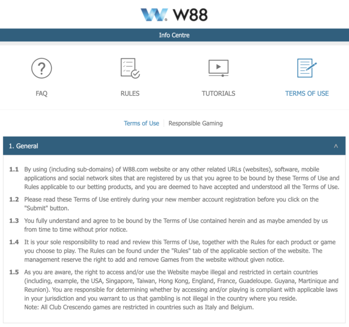 Benefits of W88’s Privacy Policies
